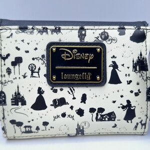 Loungefly Disney Princesses Silhouette Trifold Wallet NWT